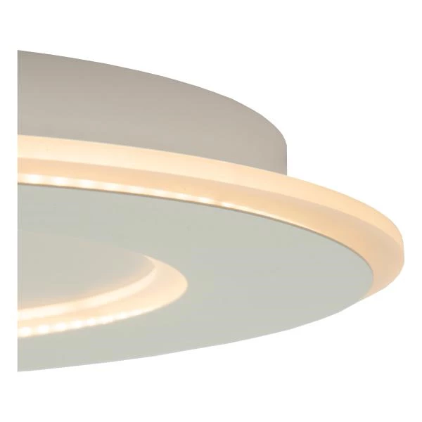 Lucide AXELLE - Flush ceiling light - Ø 39,6 cm- LED 3 StepDim - 1x24W 2700K - White - detail 2